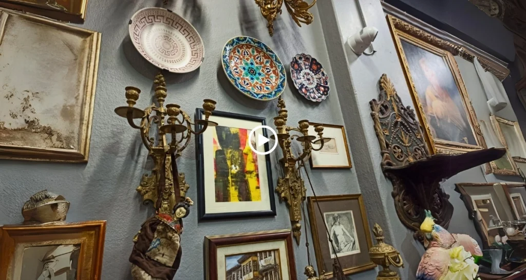 antika eşya mağazasından bir görsel