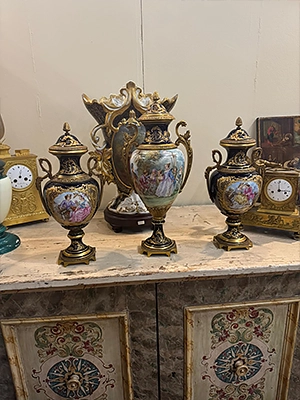 antika porselen obje